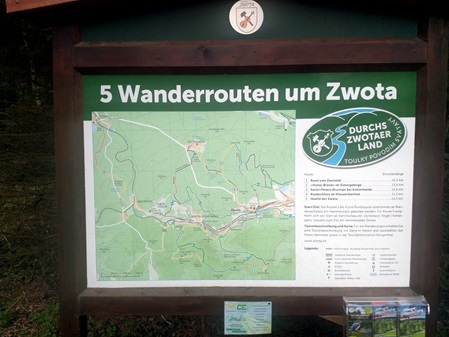 Foto Übersichtstafel Wandern in Zwota